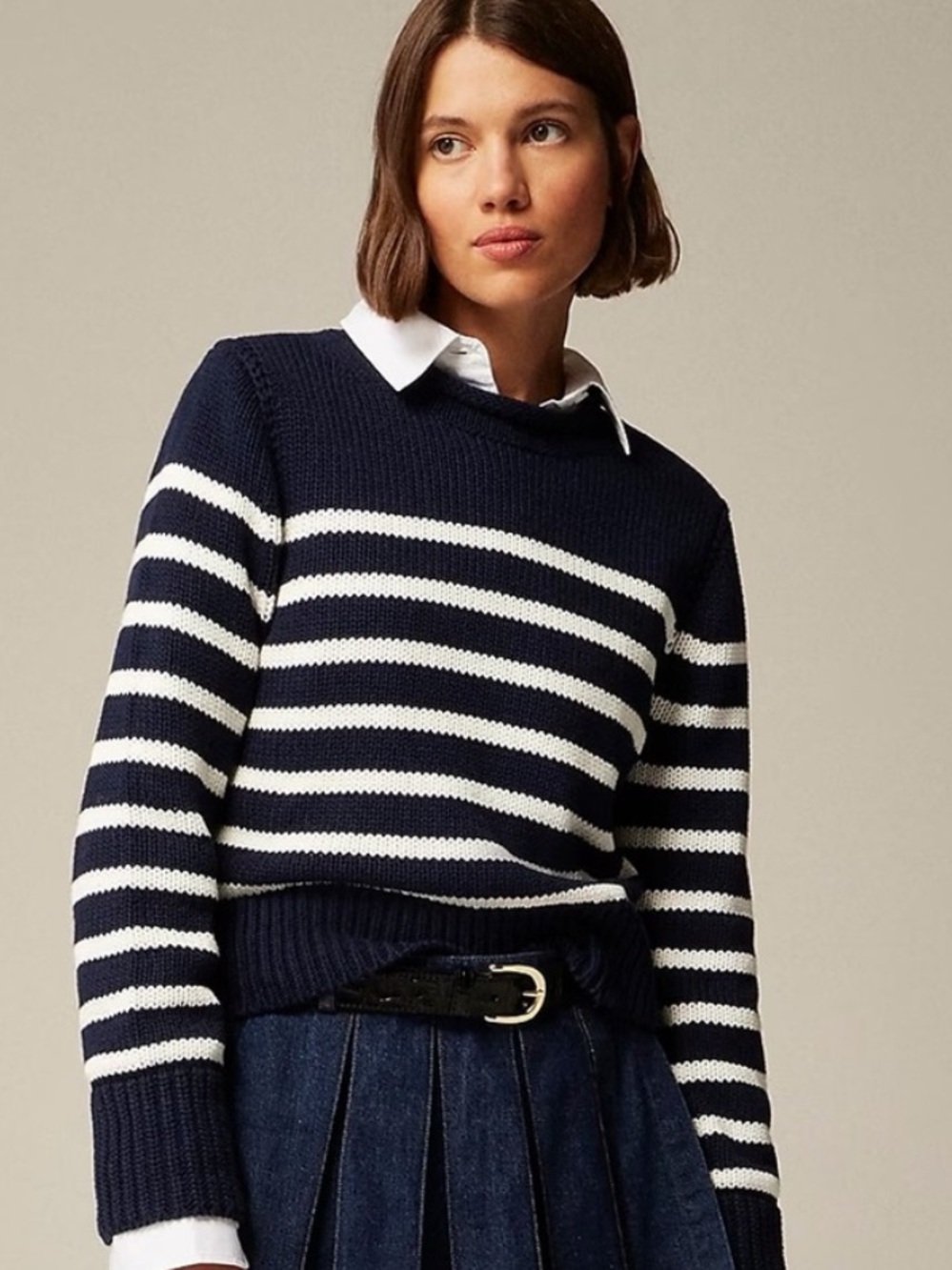 J. Crew - New Heritage Rollneck Sweater in Stripe